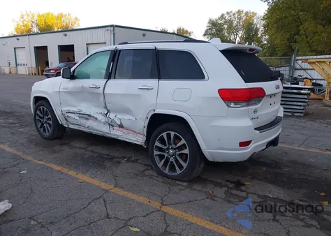 2017 Jeep Grand Cherokee Overland z USA, uszkodzony, nr VIN 1C4RJFCG5HC648704
